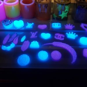 Glow in the dark Keychain, cute accents, $5 each or 5 for $15